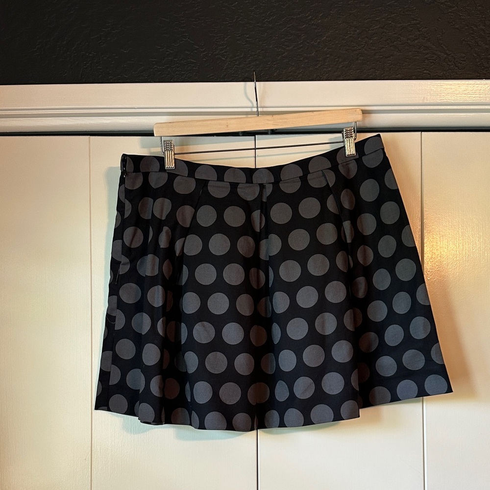 GAP Black Polka Dot Full Skirt